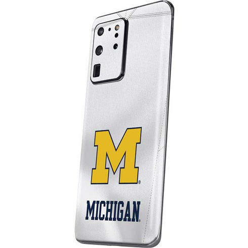 University of Michigan White Jersey Galaxy S20 Ultra 5G Skin